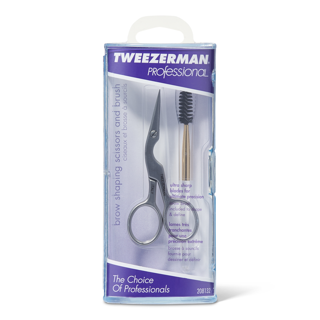Tweezerman Brow Shaping Scissors & Brush Kit