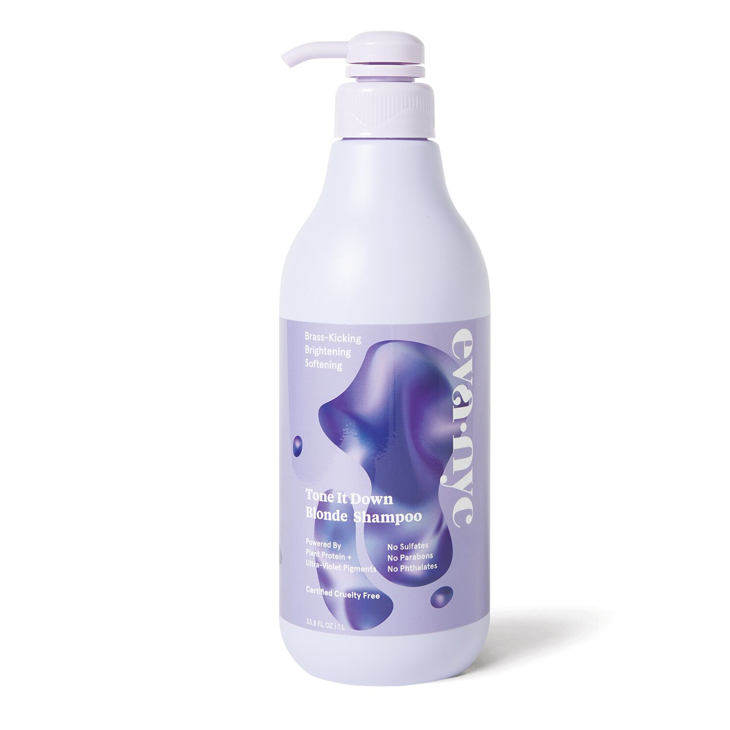 EvaNYC Tone It Down Blonde Purple Shampoo 33.8 oz by Tone It Down