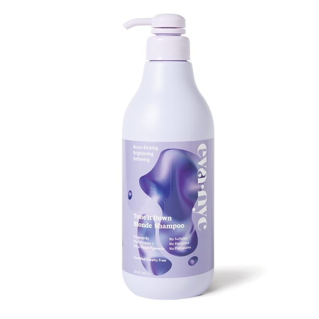 EvaNYC Tone It Down Blonde Purple Shampoo 33.8 oz by Tone It