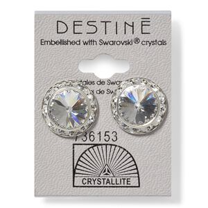 Destine Clear RS Rivoli Crystal Earring