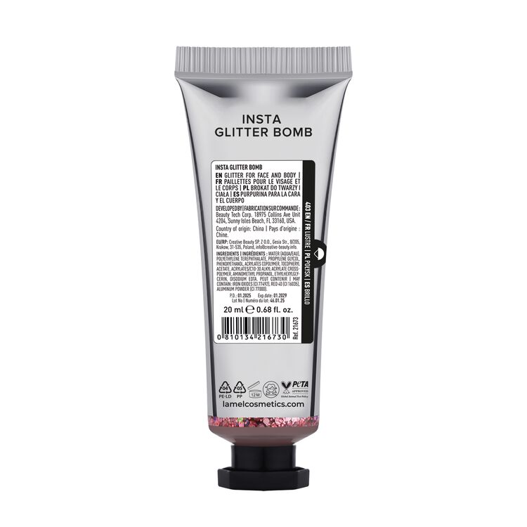 INSTA Glitter Bomb For Face and Body Pink