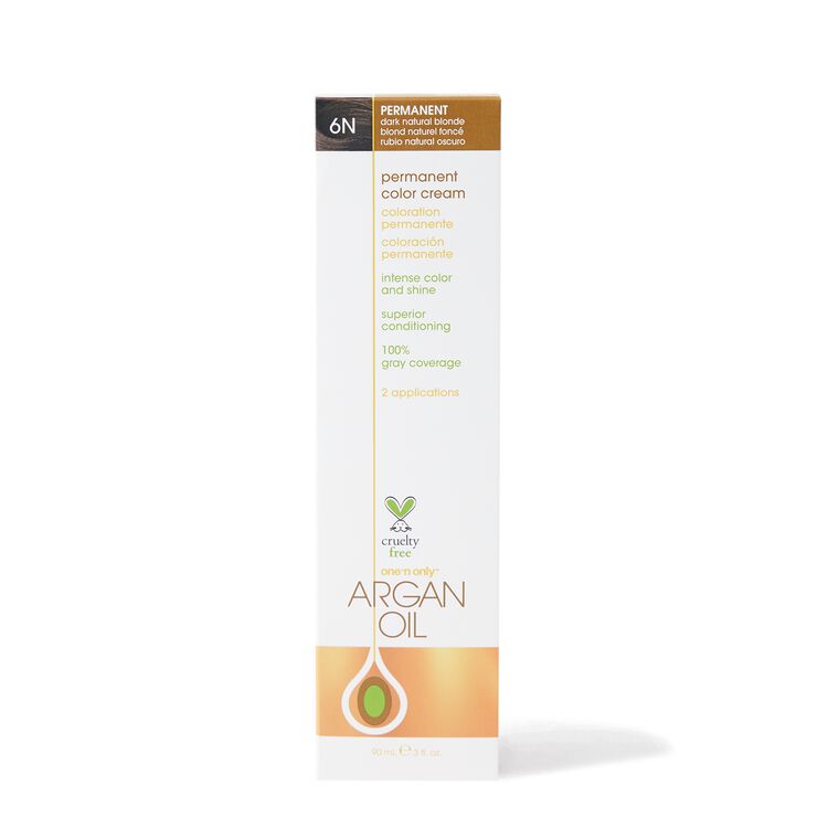 Argan Oil Permanent Color Cream 6N Dark Natural Blonde