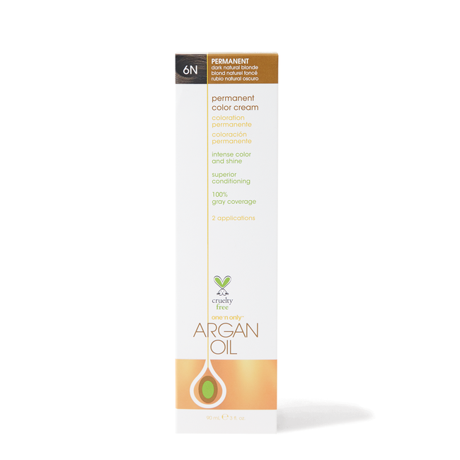 One N' Only Argan Oil Permanent Color Cream 6N Dark Natural Blonde