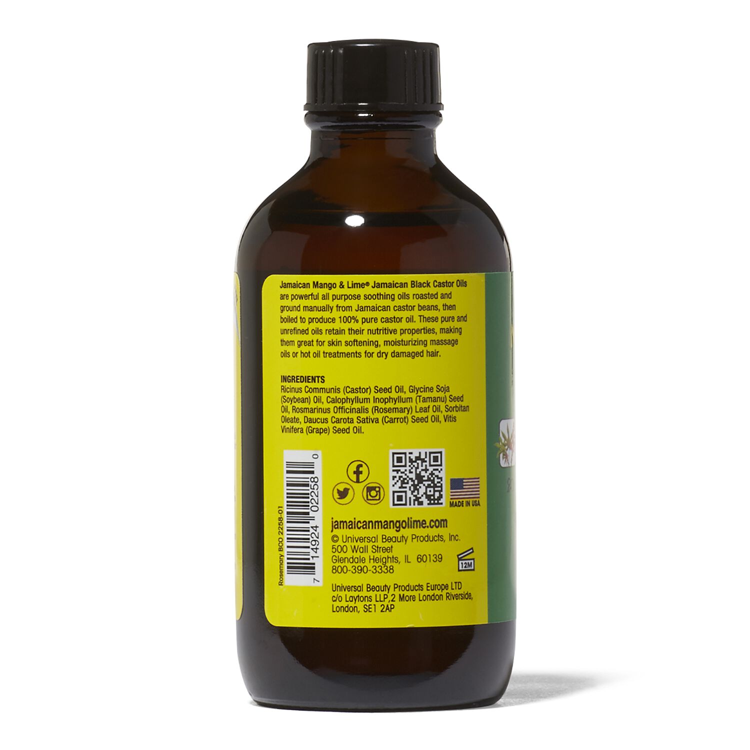 Rosemary Black Castor Oil by Jamaican Mango & Lime Treatments Sally