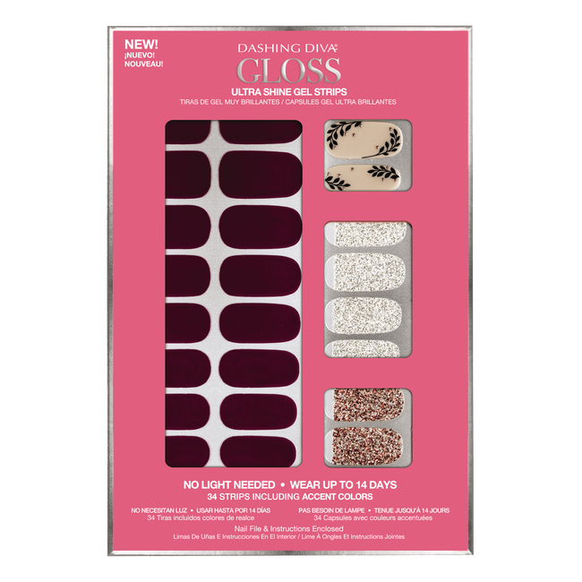 Dashing Diva Ultra Shine Gel Strips Raspberry Truffle Sally Beauty
