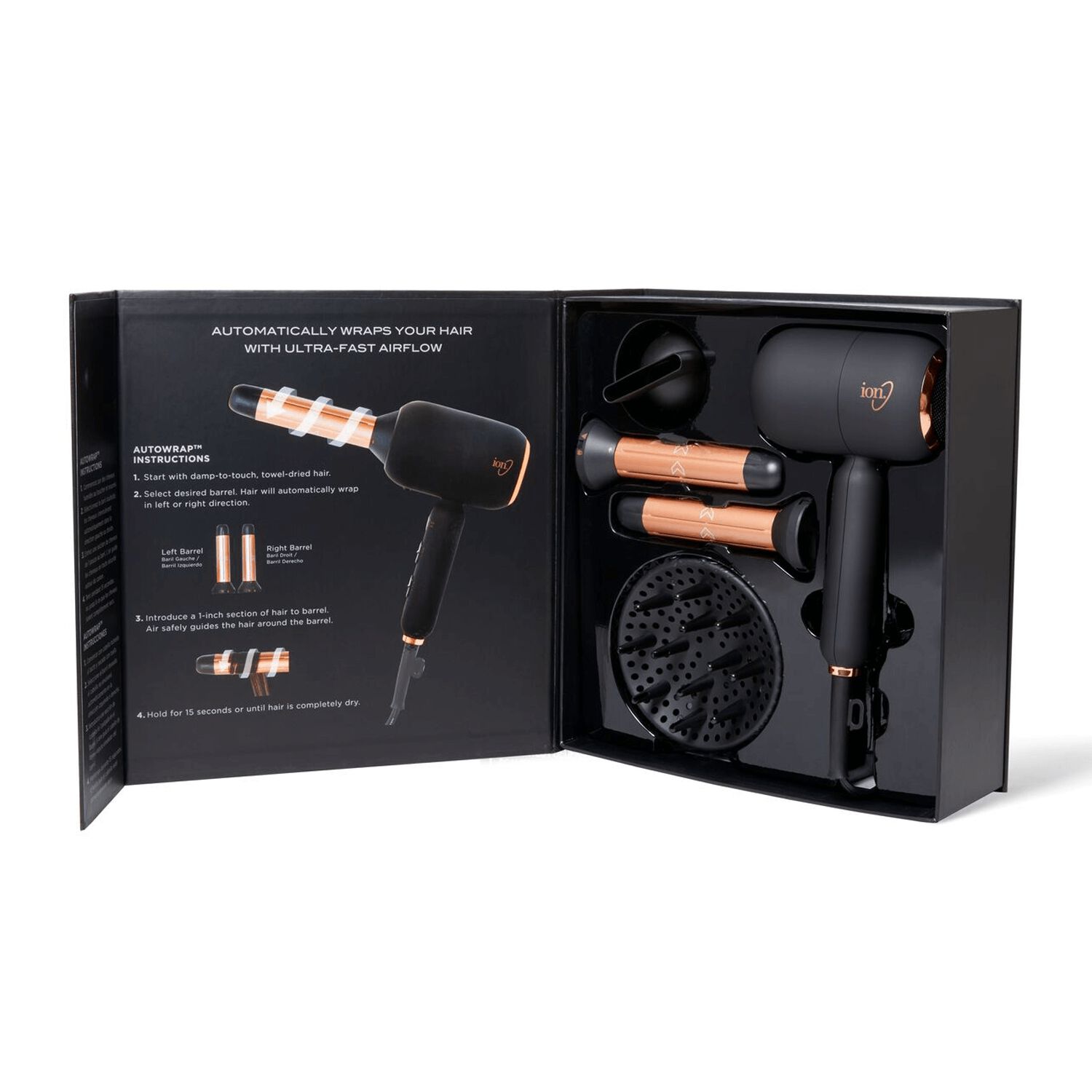 ion Luxe 4in1 Autowrap Airstyler Styling Tools Hair Dryer Sally