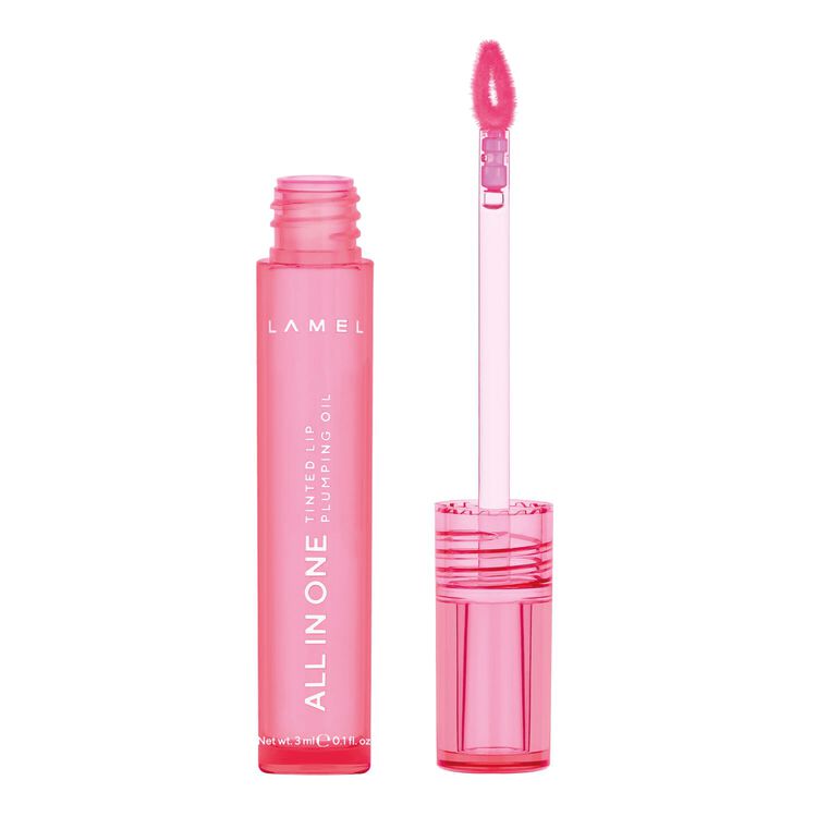 All in One Lip Tinted Plumping Oil Peachy
