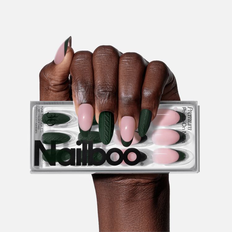 Forest Fleece Premium Press On Nails