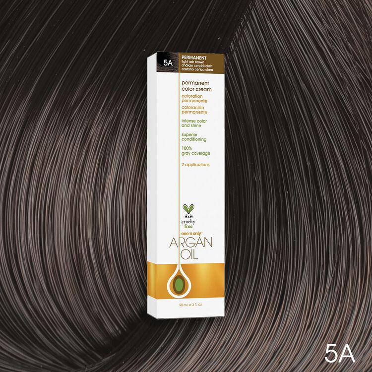 Argan Oil Permanent Color Cream 5A Light Ash Brown