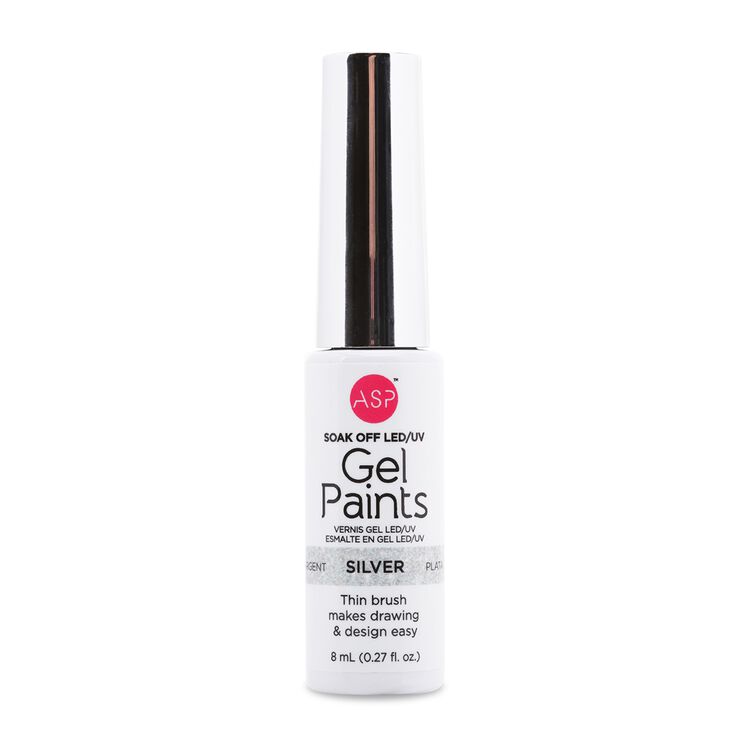 Gel Paints Nail Polish Silver