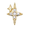 Star Sparkles Zircon Charm Gold