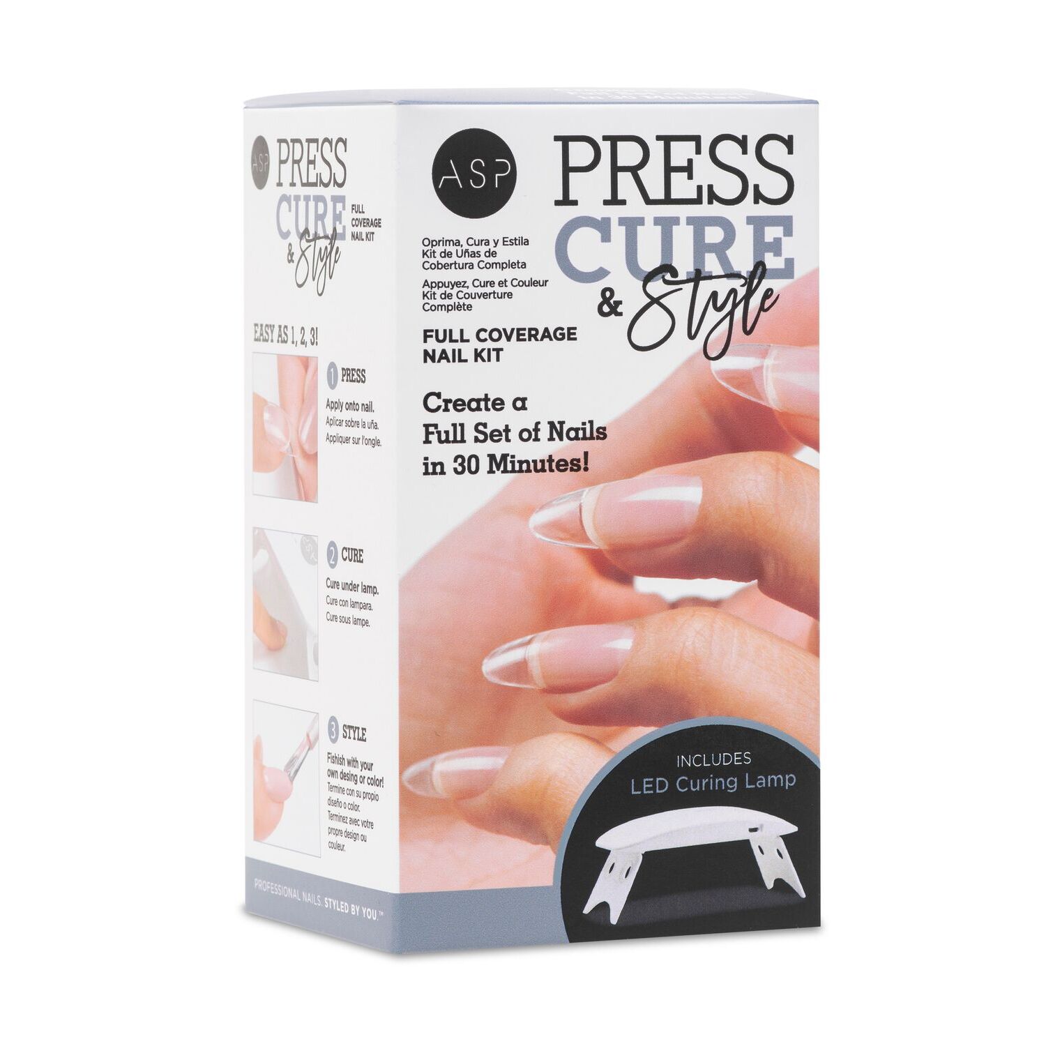 ASP Press, Cure & Style Nail Kit Nail Glue & Powder Sally Beauty