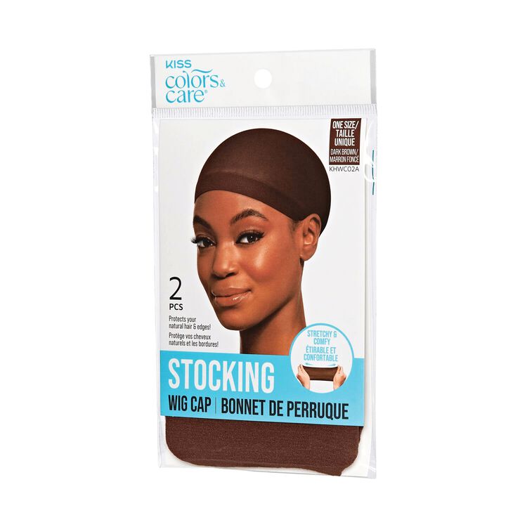 Dark Brown Wig Cap 2pc