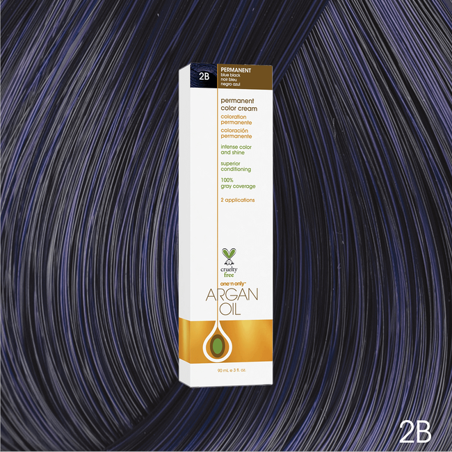 One N' Only Argan Oil Permanent Color Cream 2B Blue Black ...