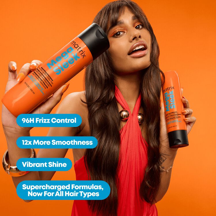 Mega Sleek Anti-Frizz Smoothing Shampoo Mini 50ML