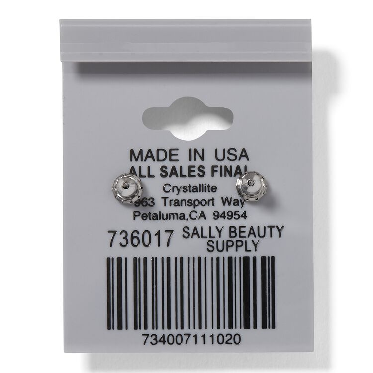 Destine Violet Diamond Cut Earrings 8mm