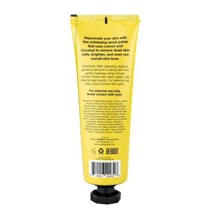 Exfoliating Facial Polish with Lemon and Coconut