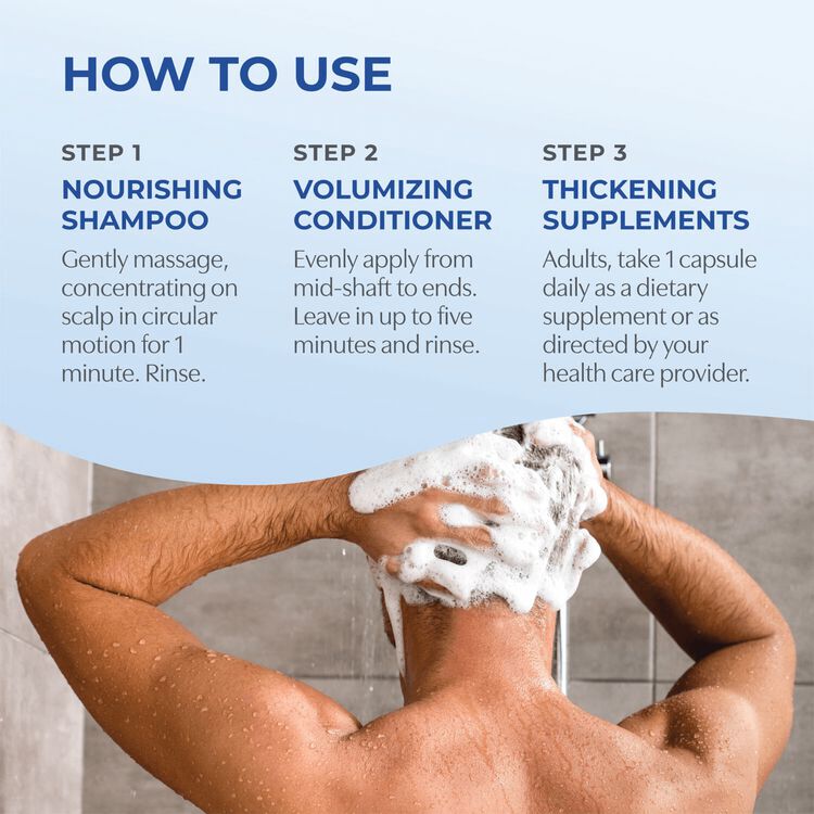 Men's Healthy Hair Thickening System