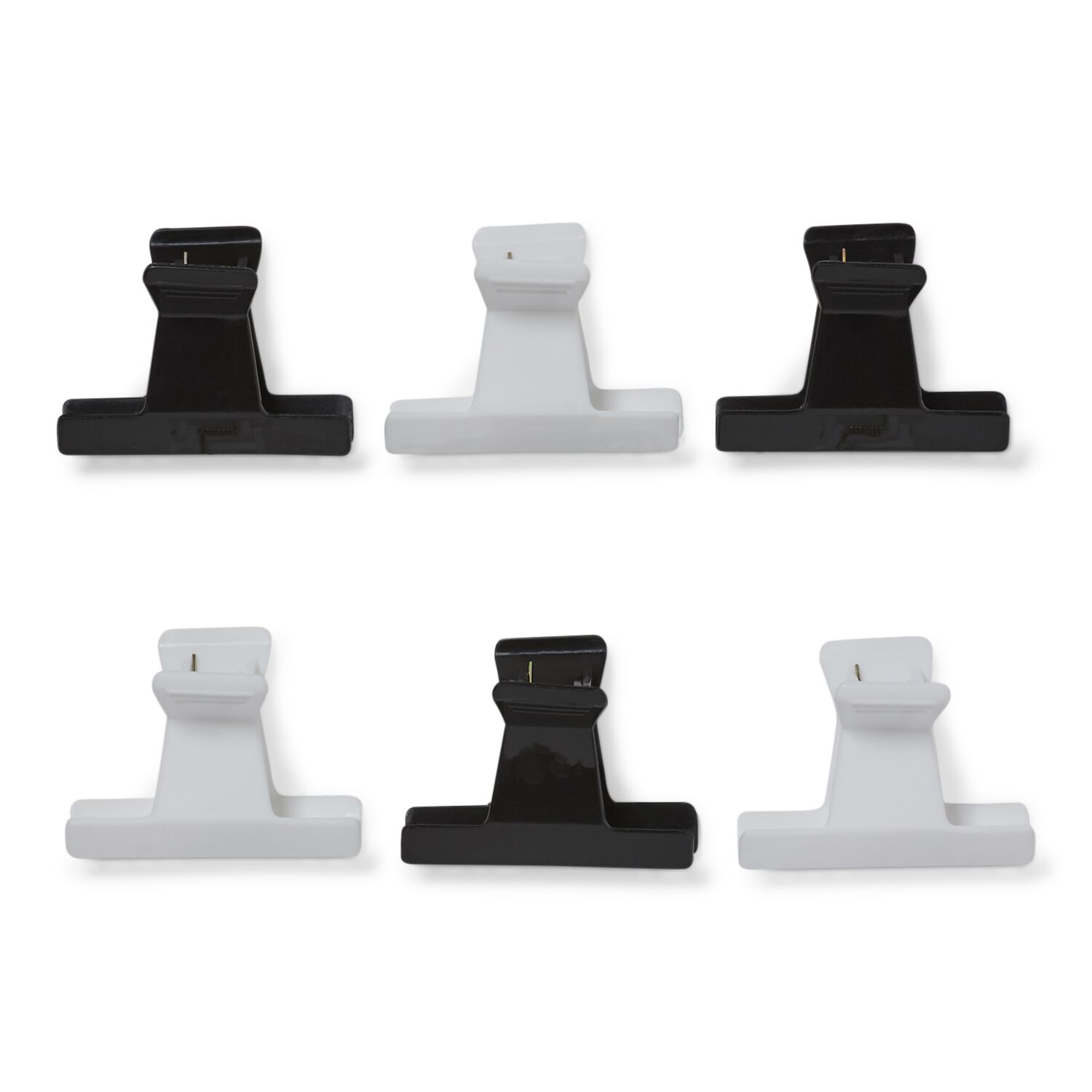 Salon Care Black & White 2 Inch Butterfly Clamps Hair Clips Sally