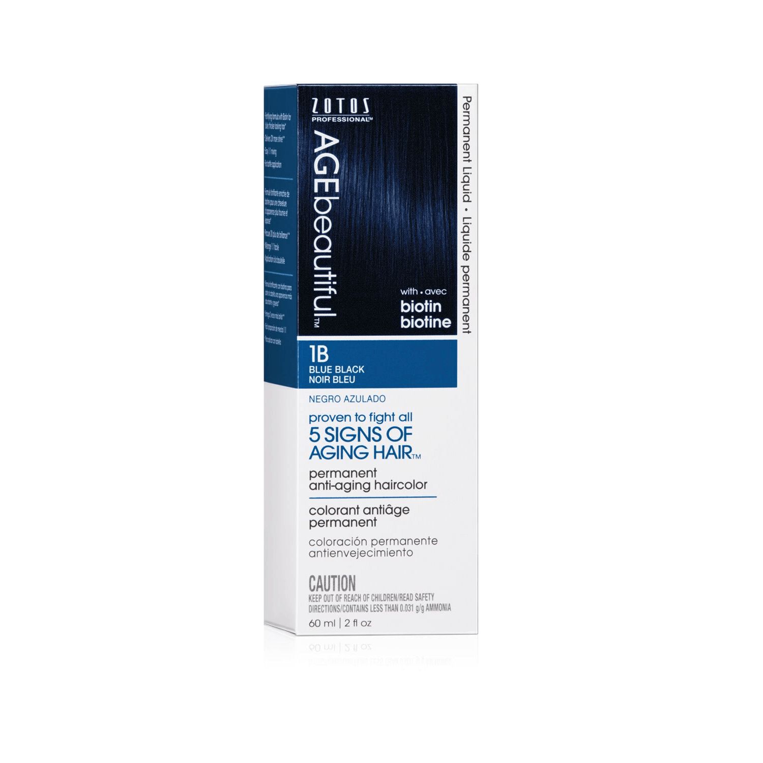 Anti Aging 1b Blue Black Permanent Liquid Hair Color By Agebeautiful Permanent Hair Color Sally Beauty