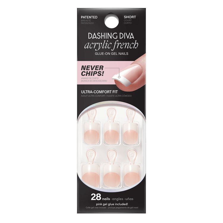 Nude Sculpted Acrylic French Short Square