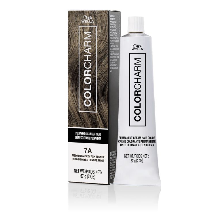 7A Medium Smokey Ash Blonde Permanent Cream Hair Color