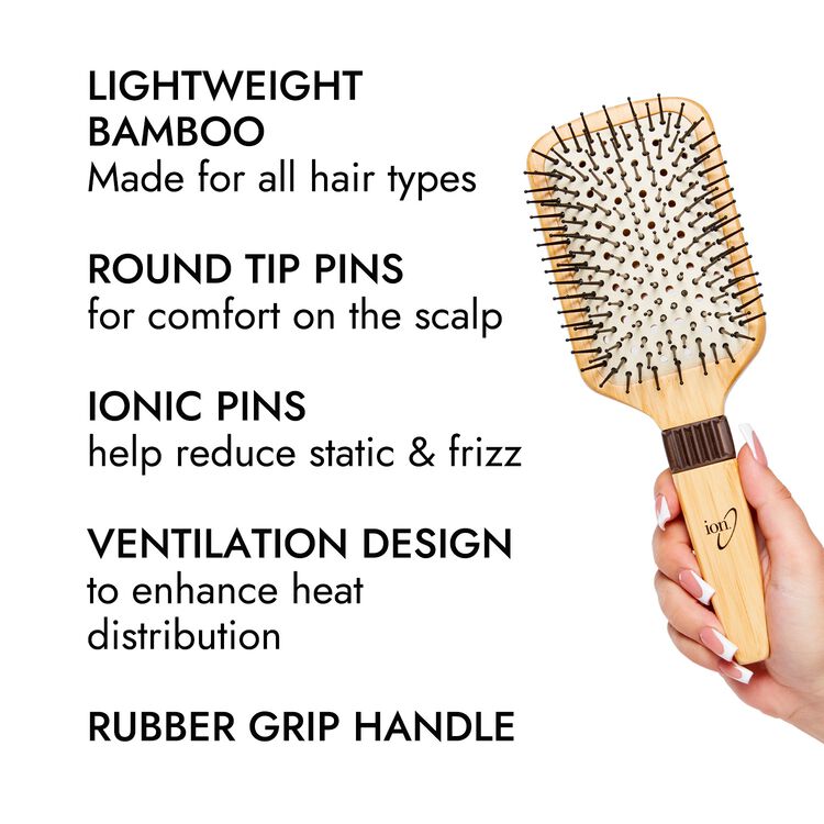 Bamboo Vented Paddle Cushion Brush