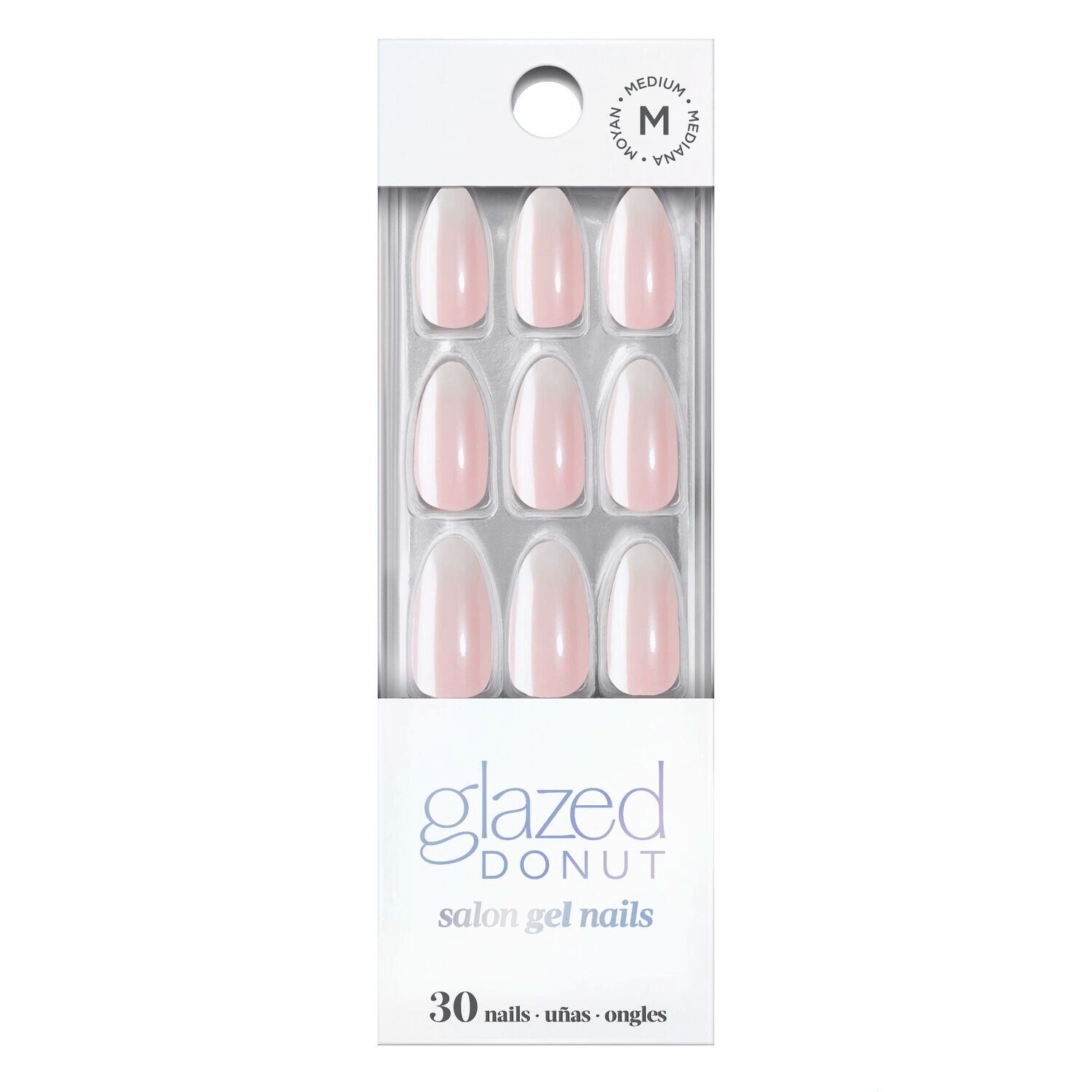 Dashing Diva Rosewater Glaze Almond Gel Nail Kit Presson Nails