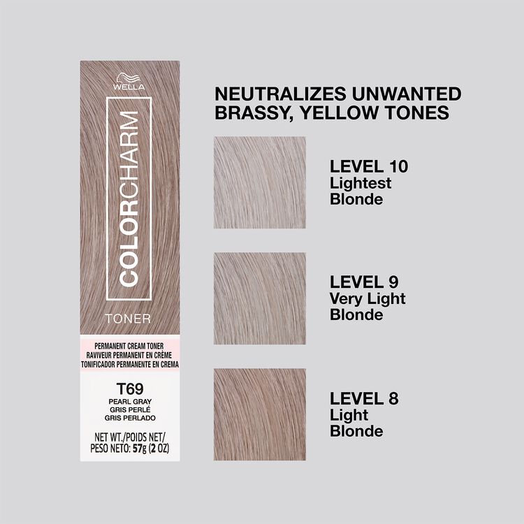 T69 Pearl Gray Permanent Cream Toner