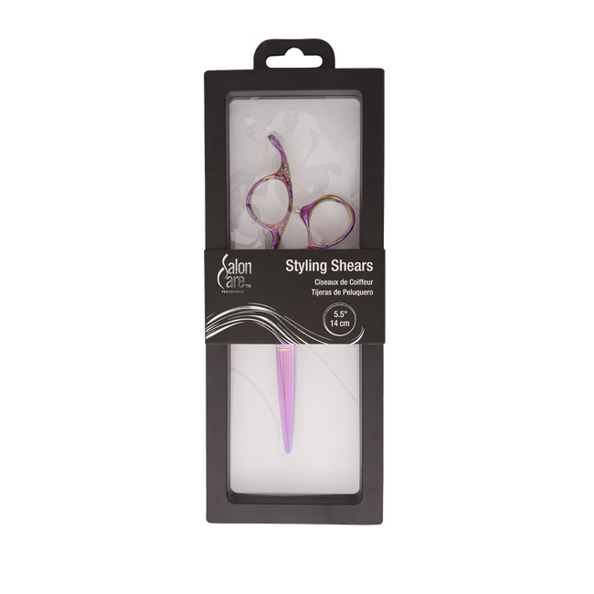 Rainbow Carved styling Shears by Salon Care Shears & Shapers Sally