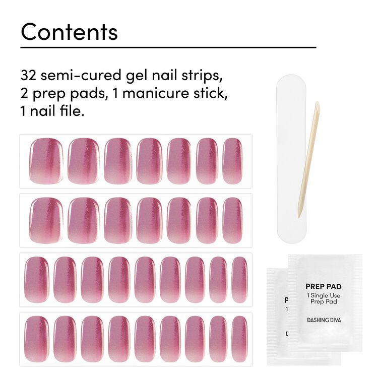 Sangria Glaze Semi-Cured Color Gel Strips