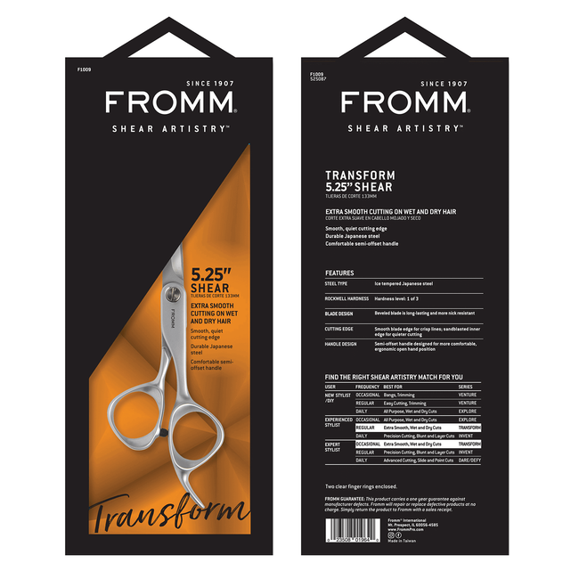 Transform Shear Silver by Fromm Shears & Shapers Sally Beauty