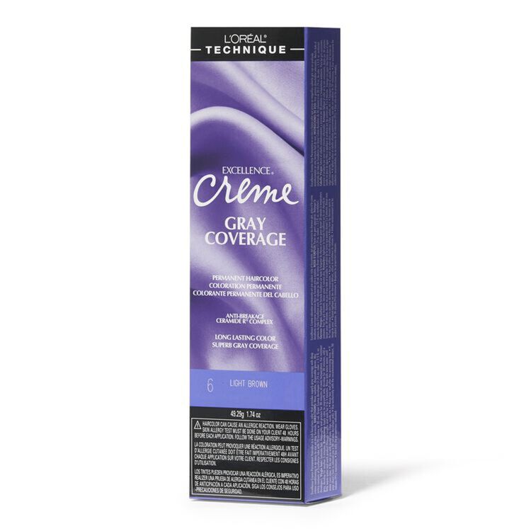 6 Light Brown Permanent Creme Hair Color
