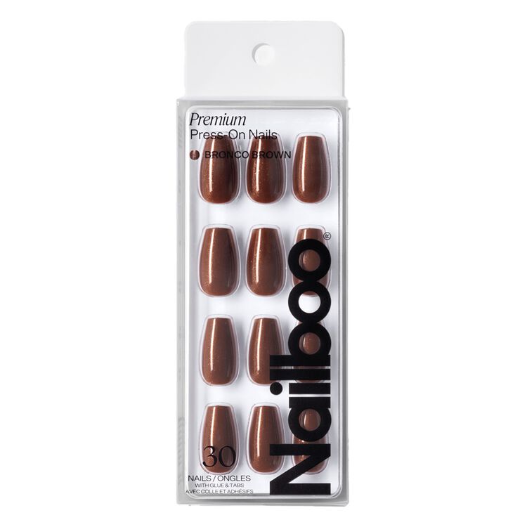 Bronco Brown Premium Press On Nails