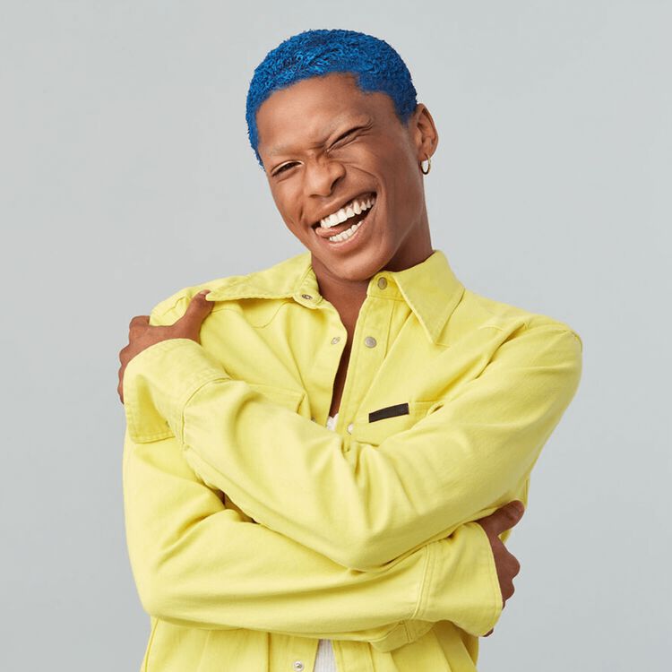 Blue One Night Only Hair Makeup