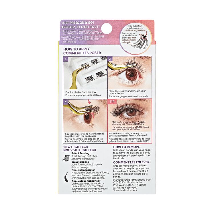 imPRESS Press on Falsies - Authentic Natural Cluster Lashes