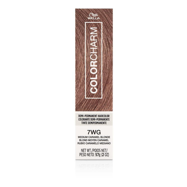 7WG Medium Caramel Blonde Demi Permanent Cream Hair Color