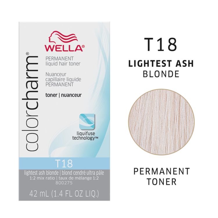 Wella® ColorCharm® T18 Lightest Ash Blonde Toner - 1.42 OZ | Sally Beauty