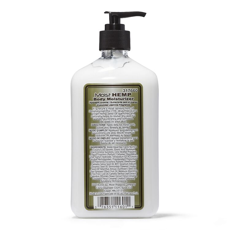 Moist Hemp Jasmine & Cucumber Body Moisturizer 18 oz.