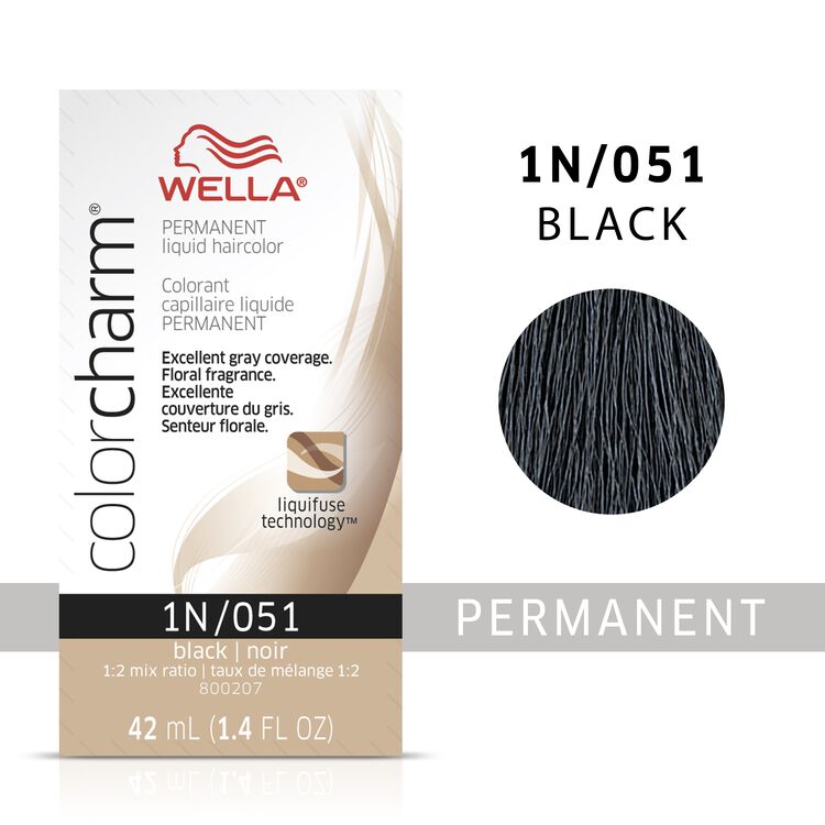 Black colorcharm Liquid Permanent Hair Color