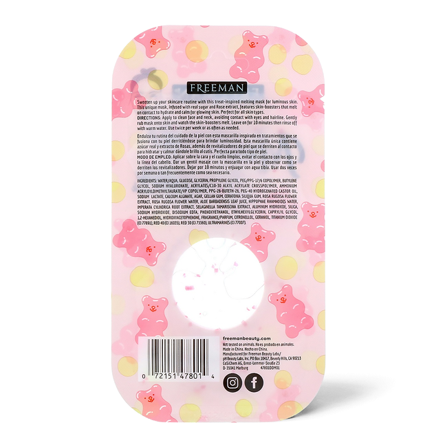 Download Freeman Melting Sugar Moisturizing Rose Gummy Bear Face Care Sally Beauty PSD Mockup Templates