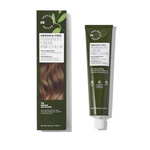 Ammonia-Free Permanent Hair Color Medium Ash Blonde 7A