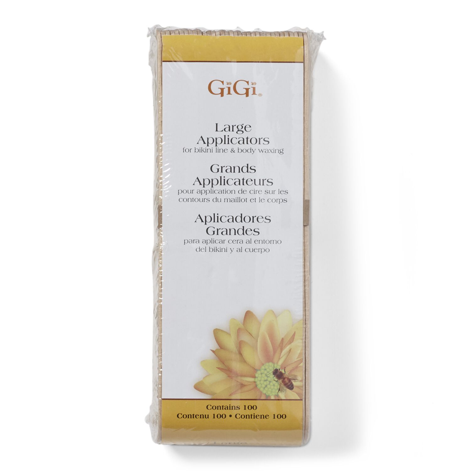 GiGi 100 Count Large Honee Wax Applicators