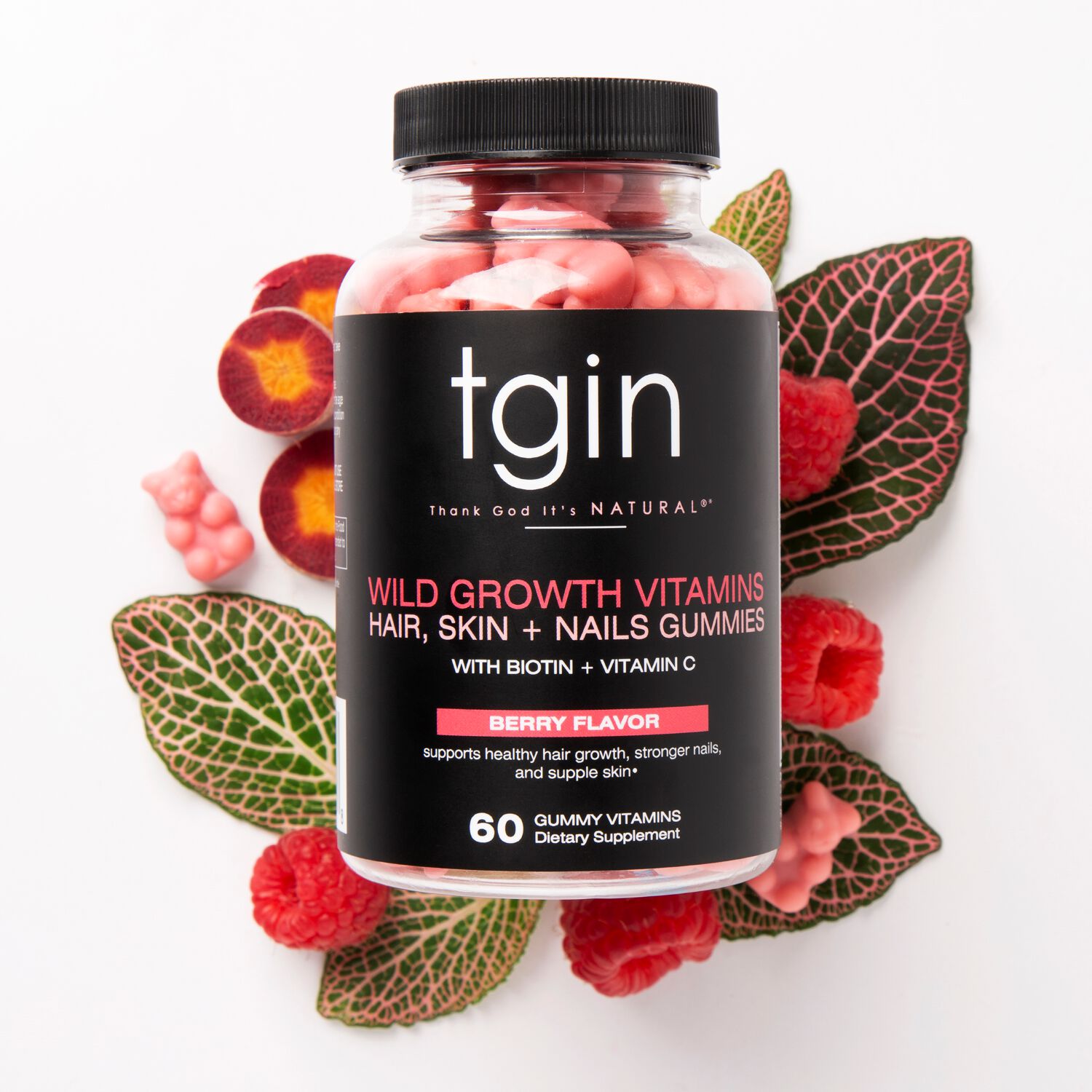 TGIN Wild Growth Vitamins Hair Skin + Nails Gummies Sally Beauty