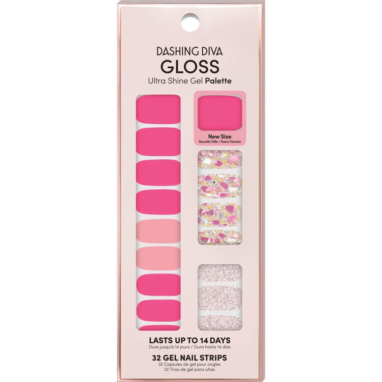 Dashing Diva Palm Beach Ultra Shine Gel Strips Press On Nail Kits Sally Beauty