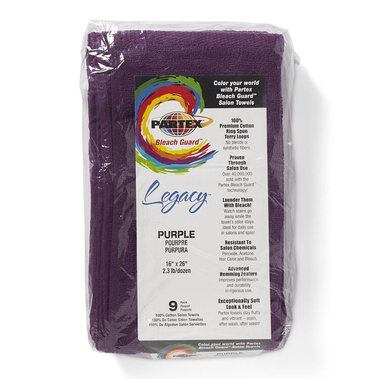 Bleach Guard Purple Cotton Towels