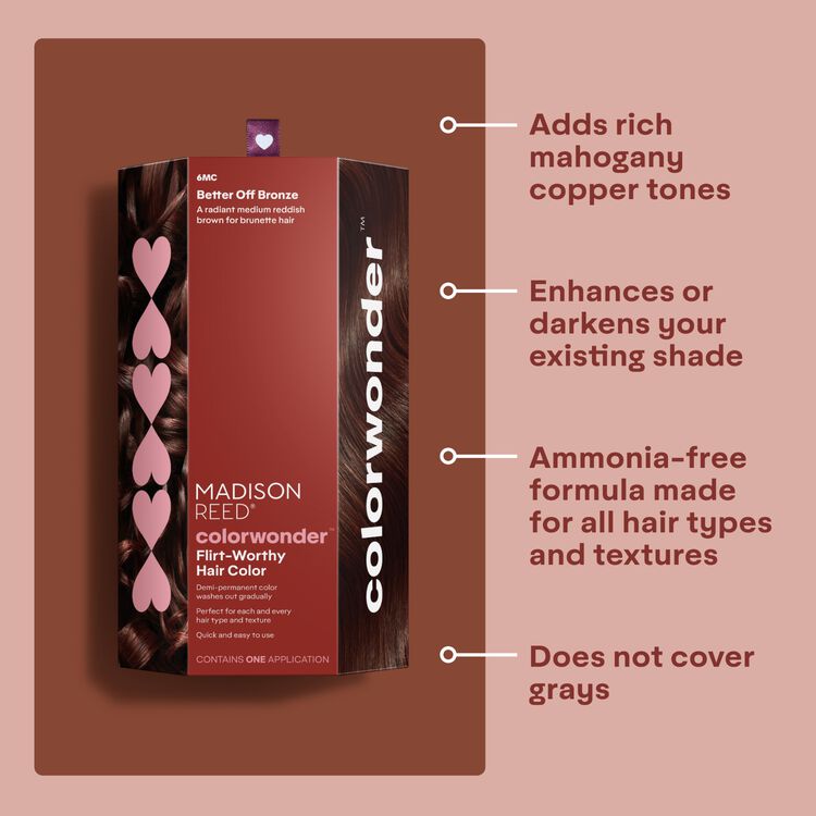 ColorWonder Demi-Permanent Hair Color Kit 6MC Better Off Bronze