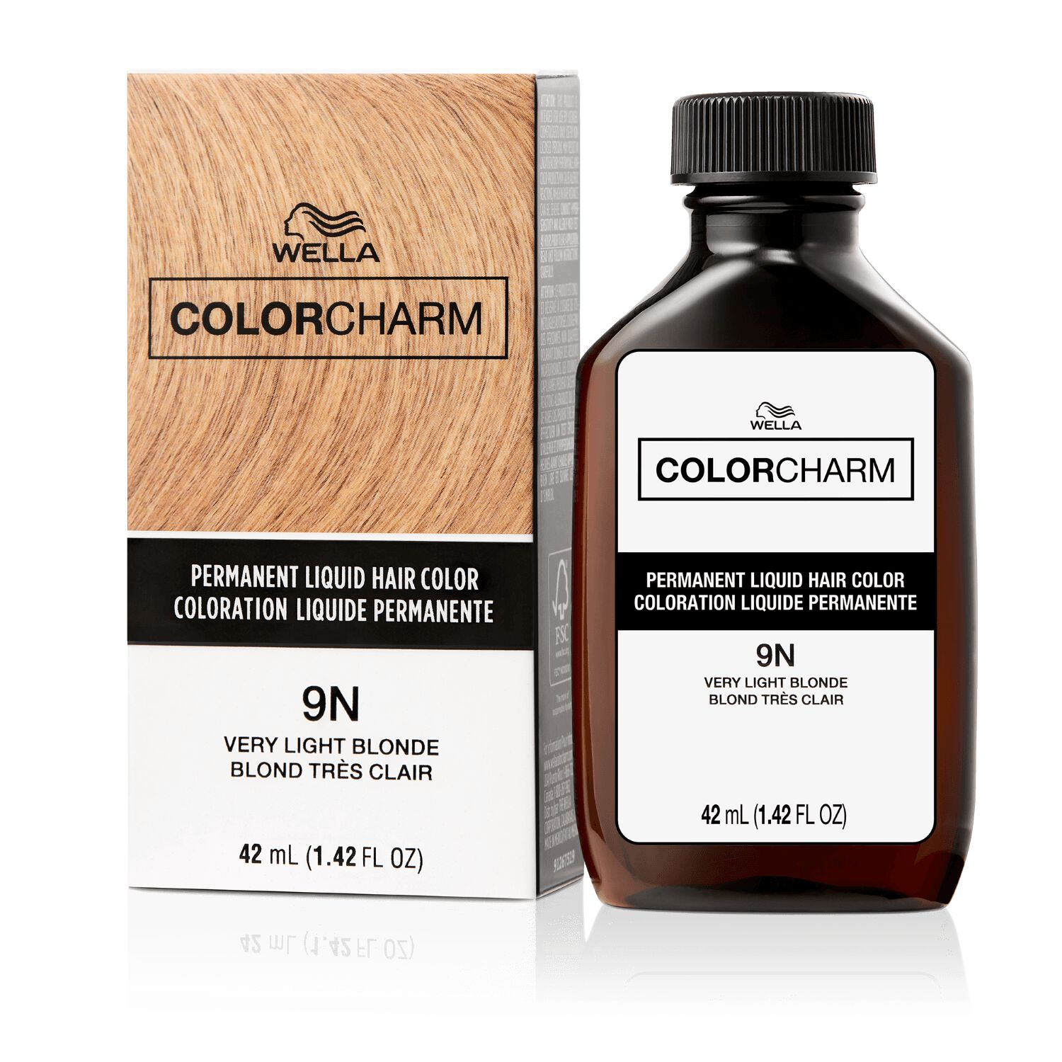 9N Very Light Blonde colorcharm Permanent Liquid Hair Color by Wella ...
