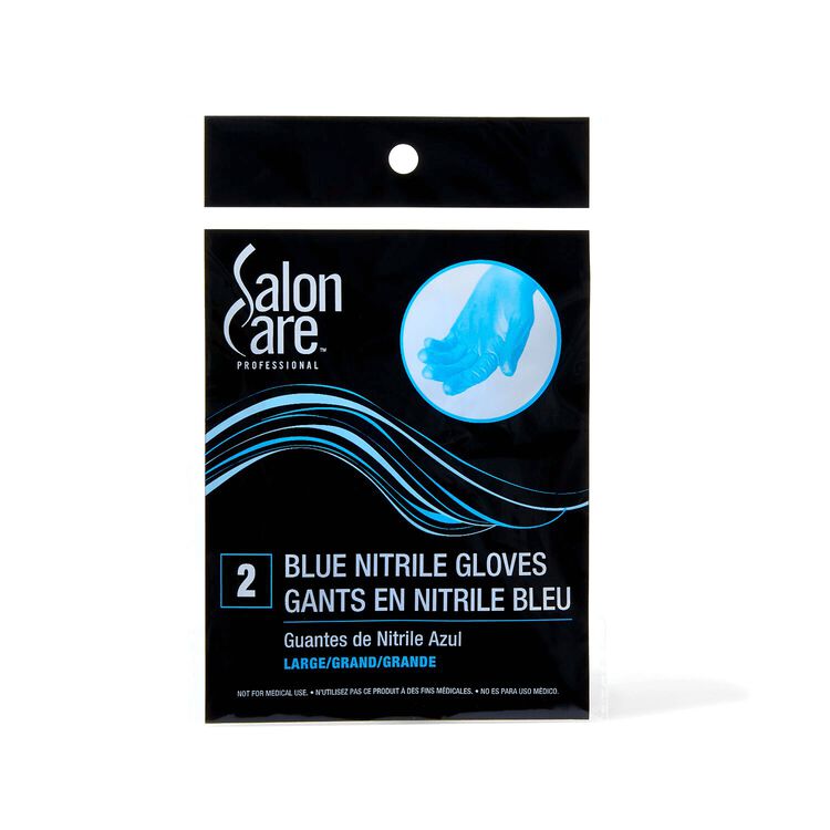 Large 2ct Blue Nitrile Powder-Free Gloves 