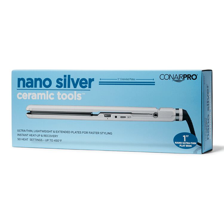 Conairpro Nano Silver Ceramic Tools Ultra Thin Flat Iron